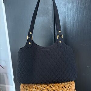 Vera Bradley Black Quilted Shoulder Bag